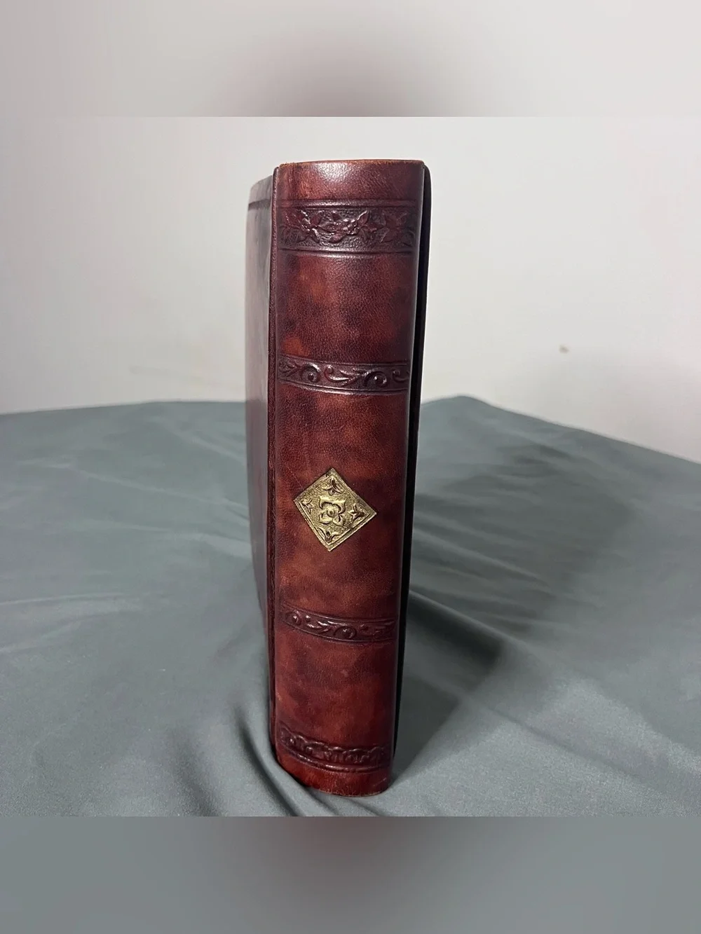 Handmade Florence Italian Leather Journal Large Bound Photo Album 50 Pages Italy